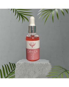 LJ CUTICLE OIL GLASS DROP 30ML PEACH