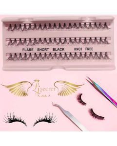 20D SINGLE LASHES SHORT BLACK