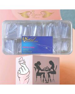 USN STILETTO CLEAR TIP BOX 550PCS