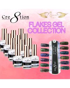CRE8TION FLAKES GEL - FULL SET 12 COLORS