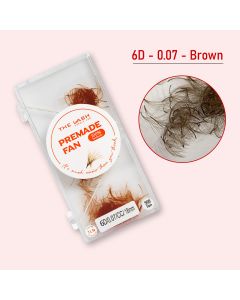 Premade Fan-Brown 6D-0.07 (1000 fans)