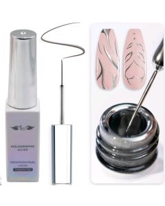 LJ HOLOGRAPHIC SILVER GEL LINER