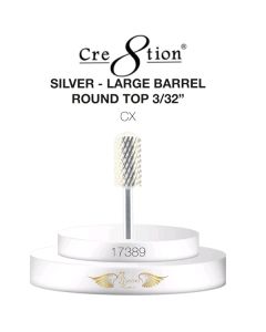 CRE8TION DRILL BIT ROUND TOP LARGE BARREL 3/32 CX SILVER